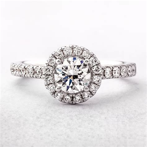 Round Diamond Halo Style Engagement Ring