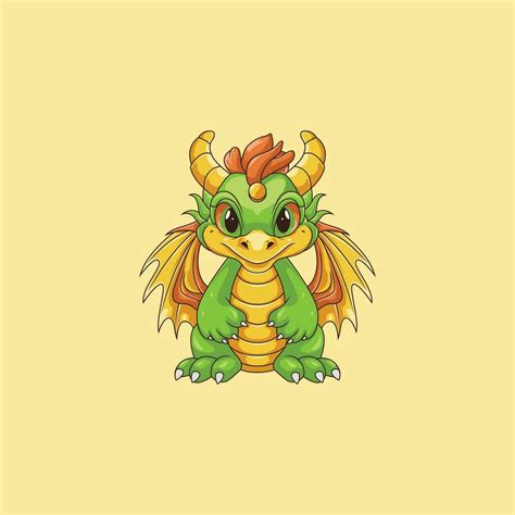 illustration golden green dragon logo design character. 29317837 Vector Art at Vecteezy