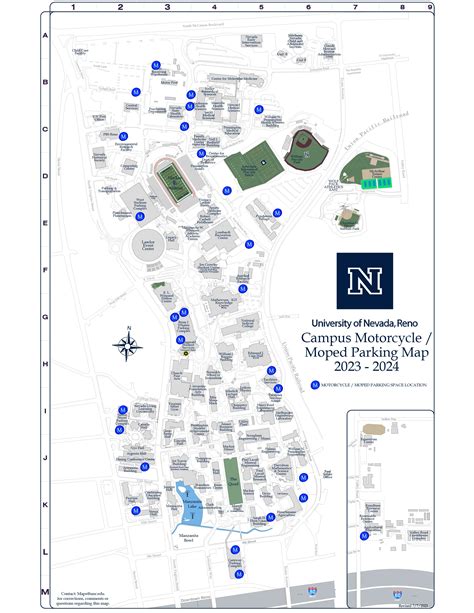 Parking Maps | Parking Services | University of Nevada, Reno