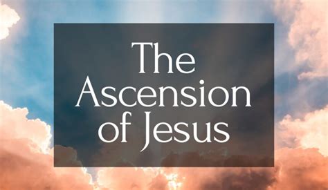 The Ascension of Jesus | Good Shepherd Church