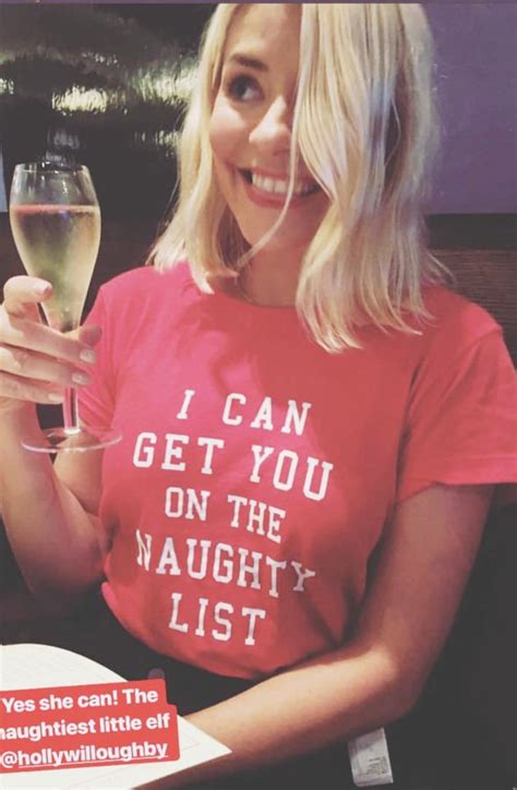 Holly Willoughby Instagram star says she’s on the ‘naughty list’ in ...