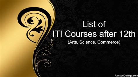 ITI Courses List after 12th (Arts, Commerce, Science)