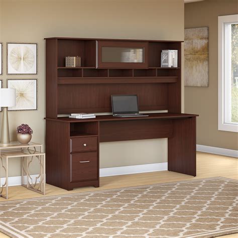 Bush Furniture Cabot 72W Computer Desk with Hutch and Drawers - Walmart.com - Walmart.com