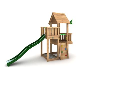 Playhouses - Wooden Playhouses with Slide | Jungle Gym®