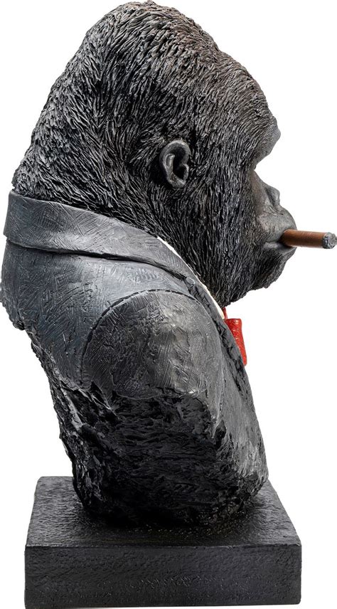 SMOKING GORILLA Polyresin sculpture By KARE Design