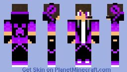 Gamer Boy Purple Minecraft Skin