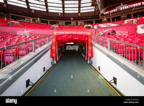 Inside Old Trafford. Home of Manchester United Football Club Stock Photo - Alamy