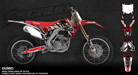 Graphic kit for Honda. #honda #graphics #dirtbike #decals #stickers ...