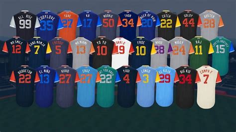 The Top 100 MLB 'Players Weekend' Jersey Nicknames