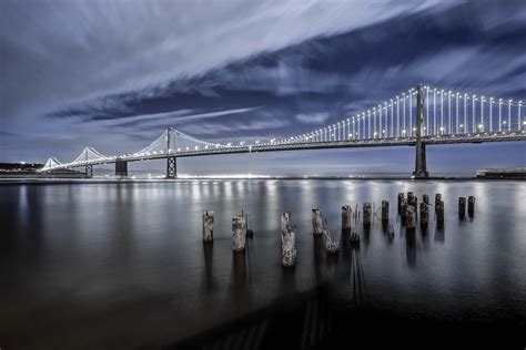 The Bay Lights - San Francisco Bay Bridge Print | Planet Unicorn™ // A ...