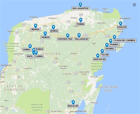 Les incontournables du Yucatan, itinéraire de 15 jours, Mexique | Mexique voyage, Road trip ...