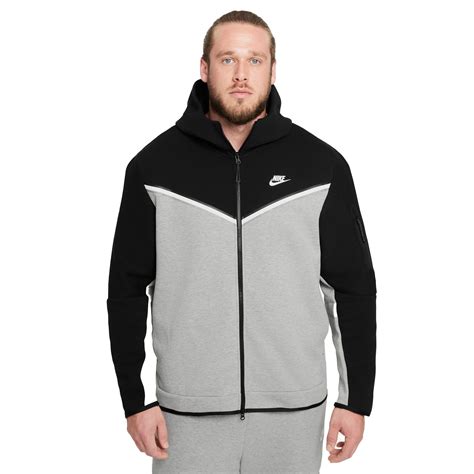 Nike Men's Sportswear Tech Fleece Full-Zip Hoodie-Black/Grey | lupon.gov.ph