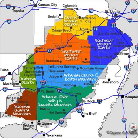 Maps, maps and more maps of the Ozarks & Ouachita Mountains | Explore ...