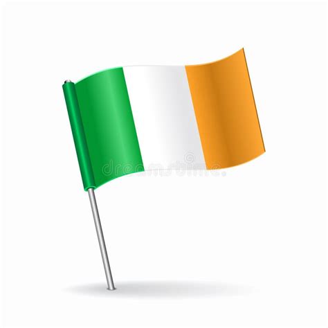 Irish Flag Map Pointer Layout. Vector Illustration. Stock Vector - Illustration of state, banner ...