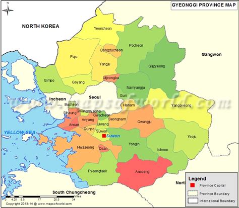 Gyeonggi Map | Province Map of Gyeonggi