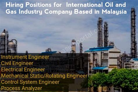 Hiring Positions an International Oil and Gas Industry Company Based in Malaysia - Oil And Gas ...