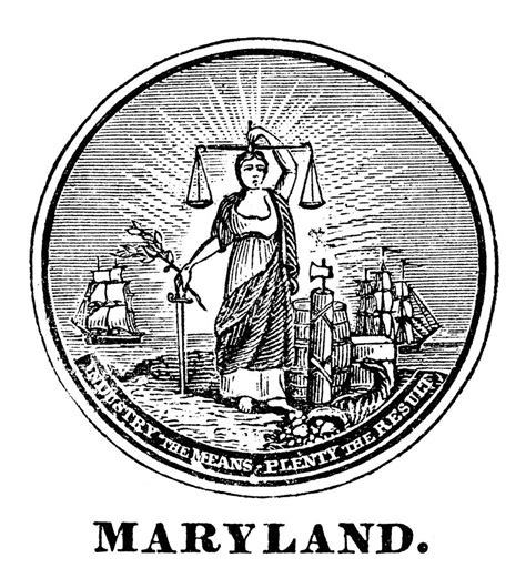 Maryland State Seal Photograph by Granger