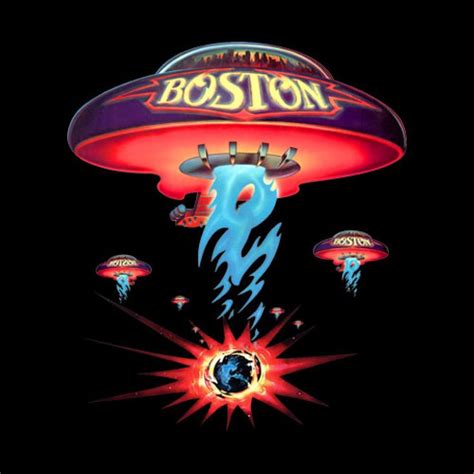 Boston Spaceship Classic Rock Album Cover Band T Shirt | Classic rock albums, Rock album covers ...