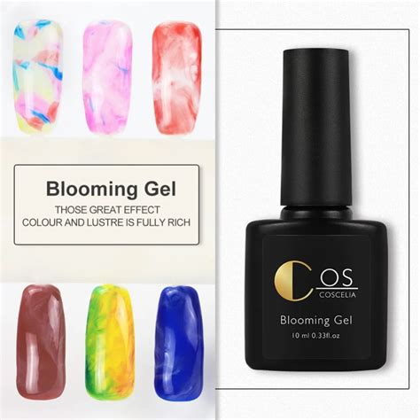 COSCELIA Blossom Gel Nail Art Transparent Blossom Nail Polish Blooming ...