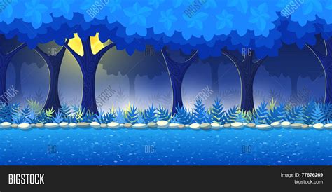 Night Forest Game Vector & Photo (Free Trial) | Bigstock