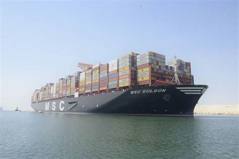 23,756 TEU “MSC Gulsun" Transits Suez Canal