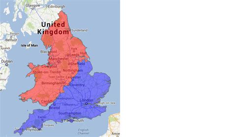 The English North-South divide according to the University of Sheffield ...