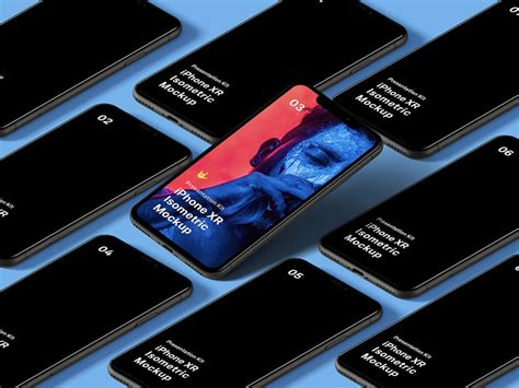 Free Isometric iPhone 11 Pro Mockup