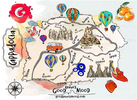 Map of Cappadocia: Things to do in Cappadocia #Cappadocia #Turkey #kapadokya #goreme ...