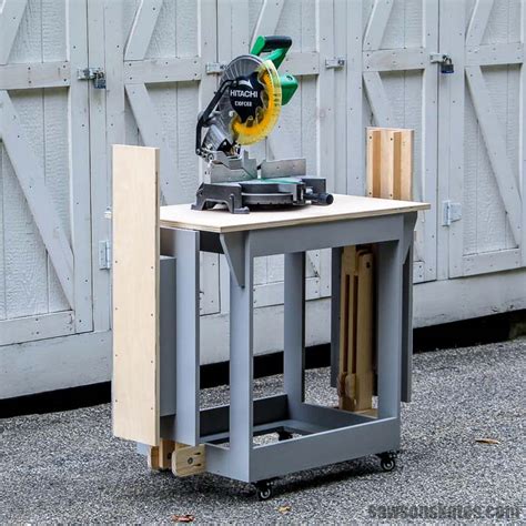 DIY Miter Saw Station (Portable + Folding) | Saws on Skates®