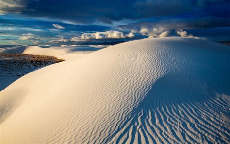 Fonds d'ecran 1920x1200 USA Désert White Sands National Monument New Mexico Blue Dunes Sable ...