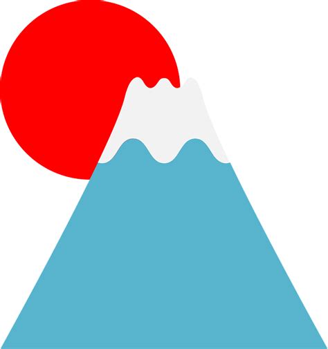 Mount Fuji at Sunrise clipart. Free download transparent .PNG | Creazilla