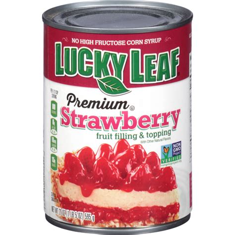 Lucky Leaf Fruit Filling or Topping, Premium, Strawberry 21 oz | Pie ...