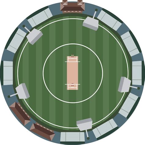 Cricket Stadium Vector