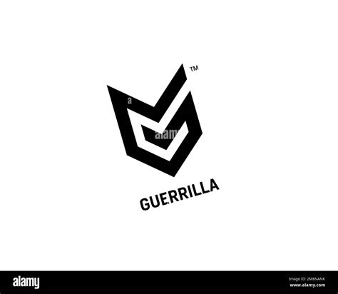 Guerrilla Games, rotated logo, white background Stock Photo - Alamy