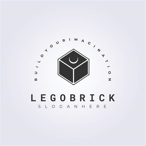 lego brick vintage style logo vector illustration design 12035036 ...