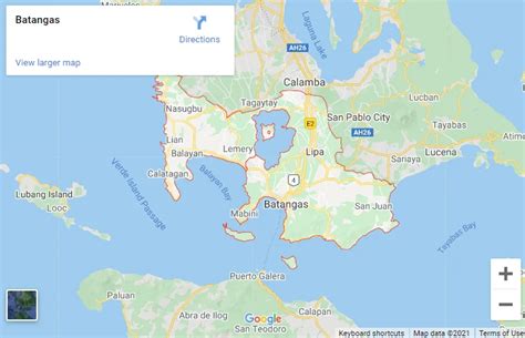 Maps of Batangas by Cities and Municipalities - Batangas History, Culture and Folklore
