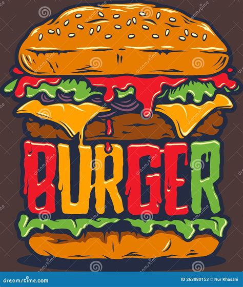 Burger King Logo Illlustration Vector Art Stock Vector - Illustration of font, screenshot: 263080153