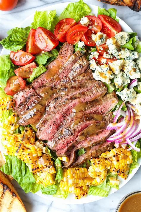 Grilled Steak Salad with Balsamic Vinaigrette - Damn Delicious