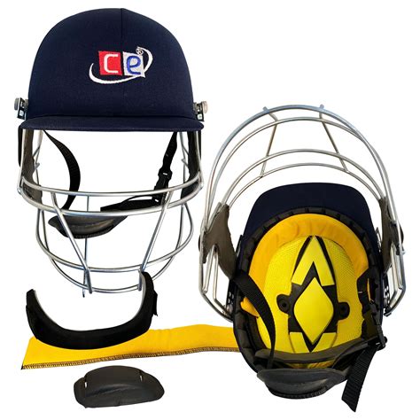 Navy Blue Revolution Cricket Helmet For Head & Face Protection by Cricket Equipment USA Price ...