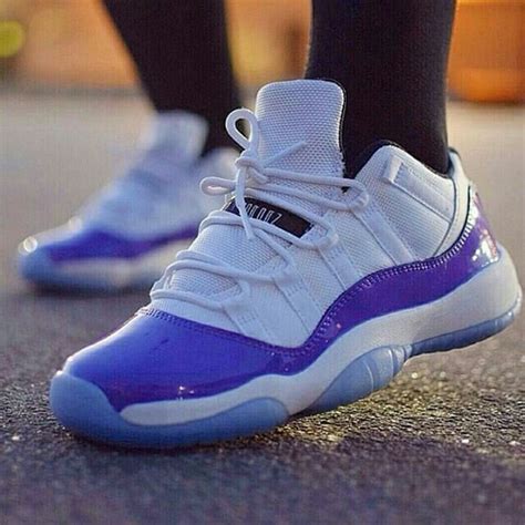 #ChicksOnFire: @kicks0l0gy with her custom purple Jordan 11 Lows. How ...