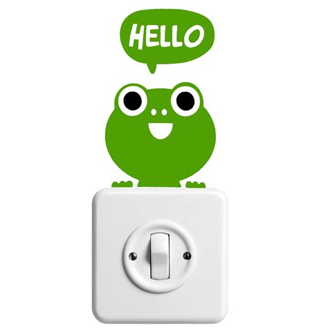 Free Images : technology, wall, pet, tattoo, frog, sticker, font, animals, socket, kermit, hello ...