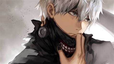 Wallpaper : Tokyo Ghoul, Kaneki Ken, anime, painted nails, face 1920x1080 - Philos - 1381709 ...