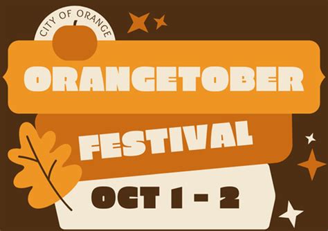 Orange Convention & Visitors Bureau Announces New Fall Festival, Orangetober – Orange Worthy