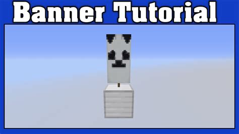 Minecraft Panda Banner Tutorial - YouTube