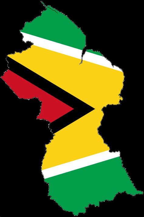 Guyana Flag Map • Mapsof.net