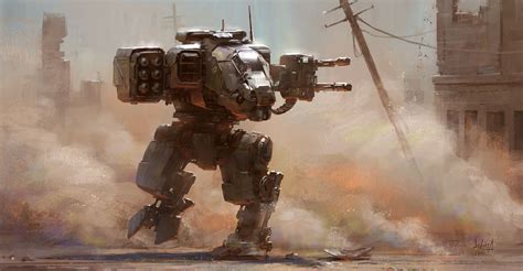 Mech by alex-ichim | Роботы, Киберпанк, Фантастика