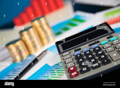 Business graph on chart background Stock Photo - Alamy