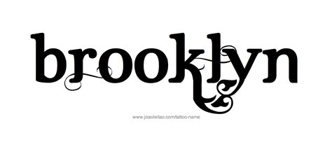 Brooklyn Name Tattoo Designs