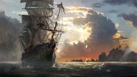 1920x1080, Ghost Pirate Ship Wallpapers Hd Data Id - Pirate Ship Wallpaper Hd - 1920x1080 ...