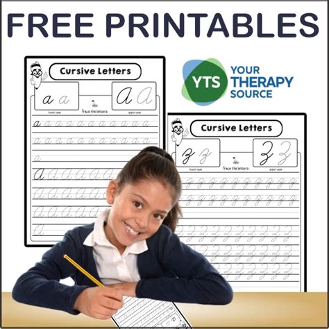 Tracing Cursive Letters Printable - FREE PDF - Your Therapy Source